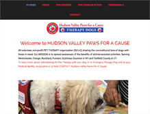 Tablet Screenshot of hudsonvalleypawsforacause.org